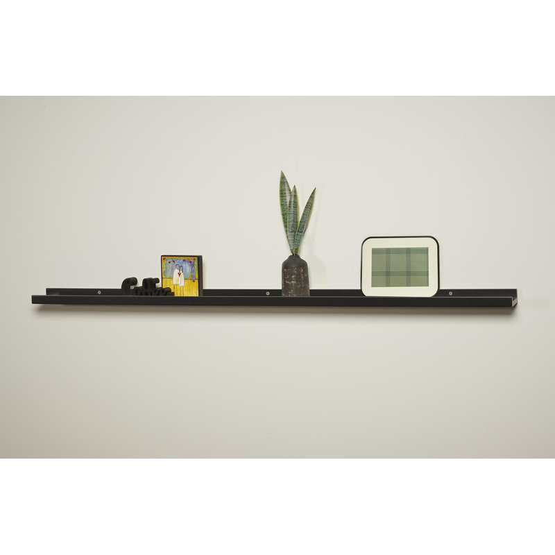 Marsetta Picture Ledge Wall Shelf, Black