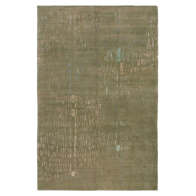 Prati Abstract Area Rug in Green/Gray/Neutral