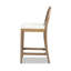 Tabouret de comptoir tapissier en bois 27 po Leon