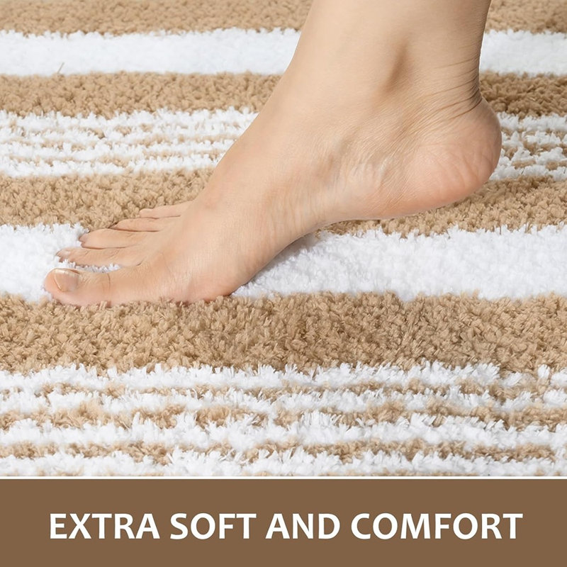 Tapis de salle de bain, tapis de bain 24 po x 36 po antidérapant