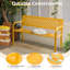 Banc d'extérieur en fer noir 47 po-1828163810