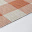 Outdoor Modern Boho Burnt Orange Checkered Rug-87976747