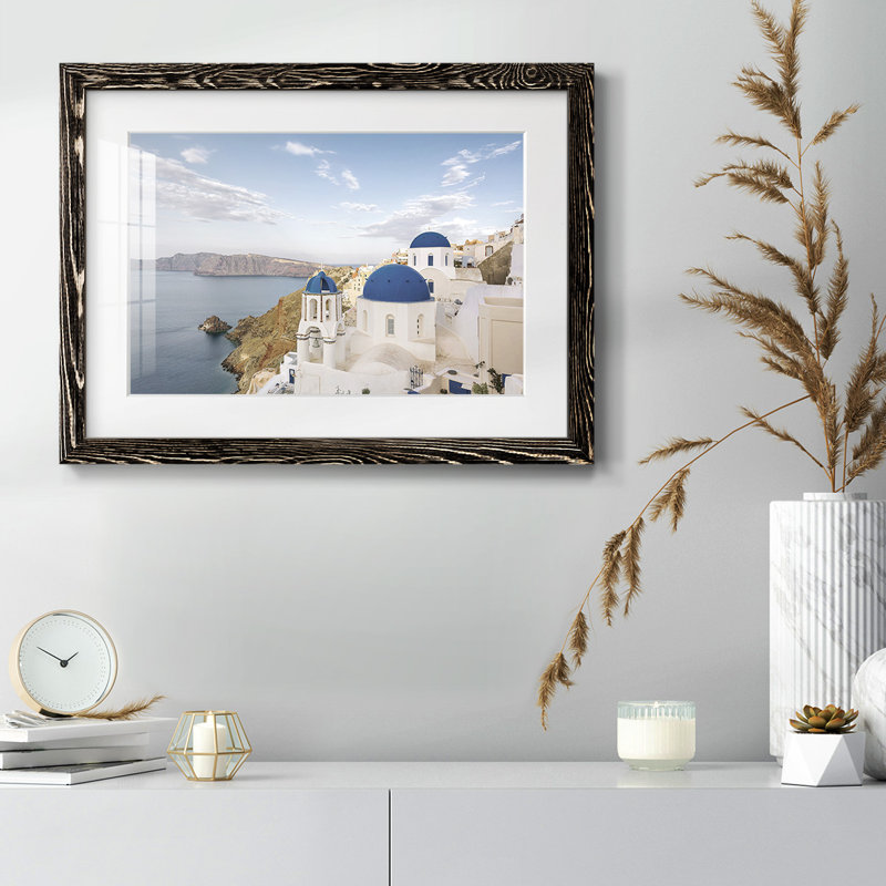 Santorini View, H 22 po x l 32 po x P 1,5 po, Noir