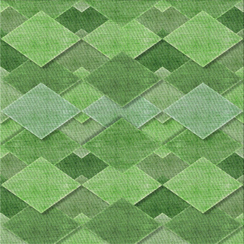 Geometric Indoor Rug, Square 5'