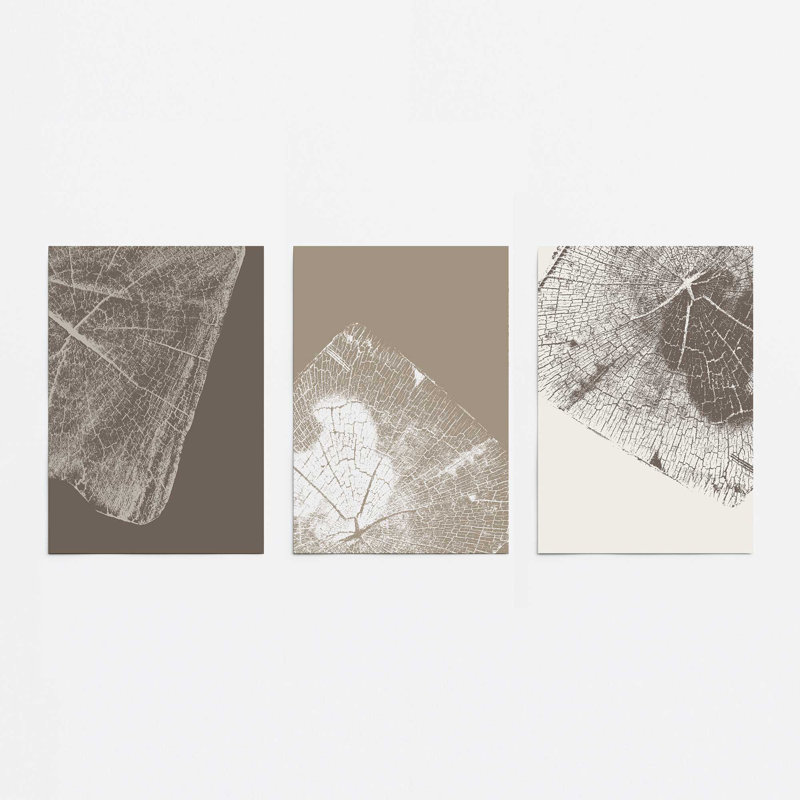 Ensemble de 3 gravures Timeless Grains, Papier, H 24 po x l 36 po x P 0,1 po