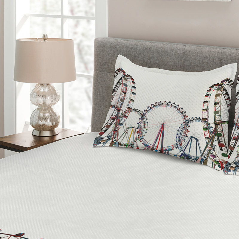 Modern & Contemporary Polyester Coverlet, King Bedspread + 2 Shams