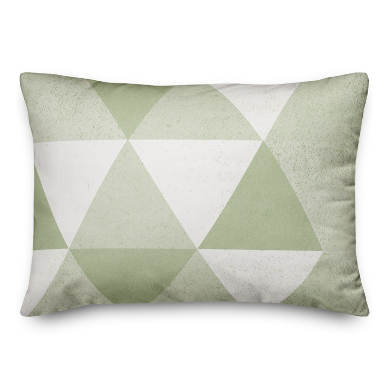  Coussin intérieur / extérieur géométrique, Geometric 1, Vert