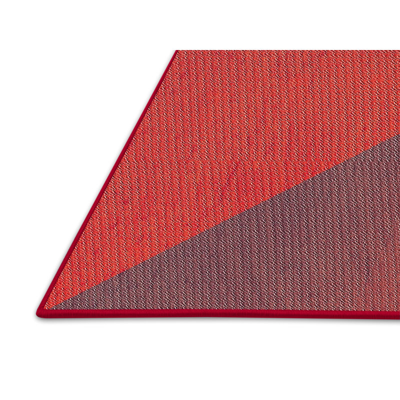 Tapis rouge / brun Ericka, Rectangle 5 pi x 7 pi