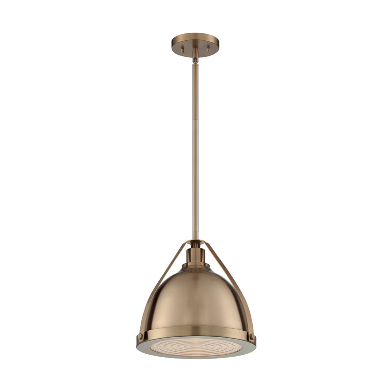 Ebru 1 - Light Unique/Statement Pendant, Burnished Brass, 12" H x 12.63" W x 12.63" D