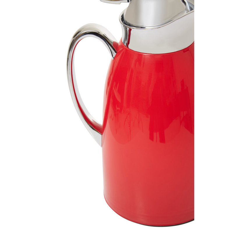 Whylie White Vacuum Jug, Red
