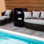 Porte-serviettes de piscine Outsunny Valet-113696054