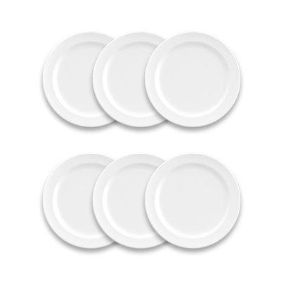 Ensemble de 6 assiettes à salade 8,5 po x 0,7 po Tarhong