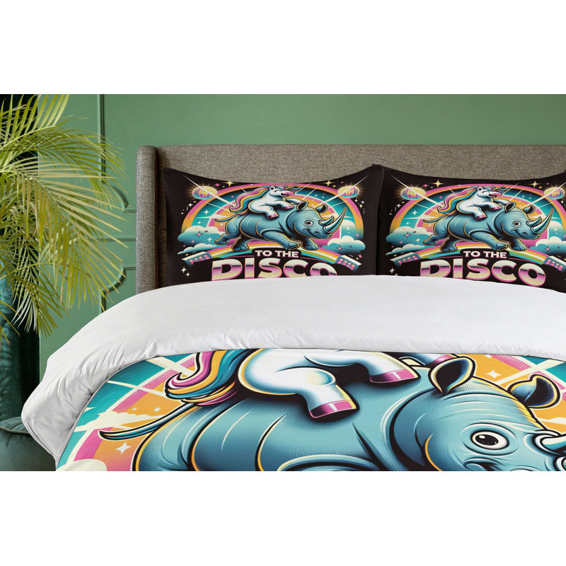 Ensemble de housse de couette en microfibre, Housse de couette pour grand lit et 2 taies décor