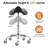 Saddle Stool with High-Density Sponge Cushion, Stable Stricture, Easy Assembly,Black-1068061844