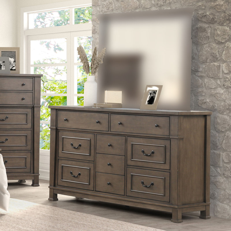 Commode transitionnelle l 62,6 po, noyer foncé