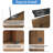 JUBEST Bypass Sliding Door Hardware, Bypass Wardrobe Closet Door Hardware Set (Door Not Included)-100259754