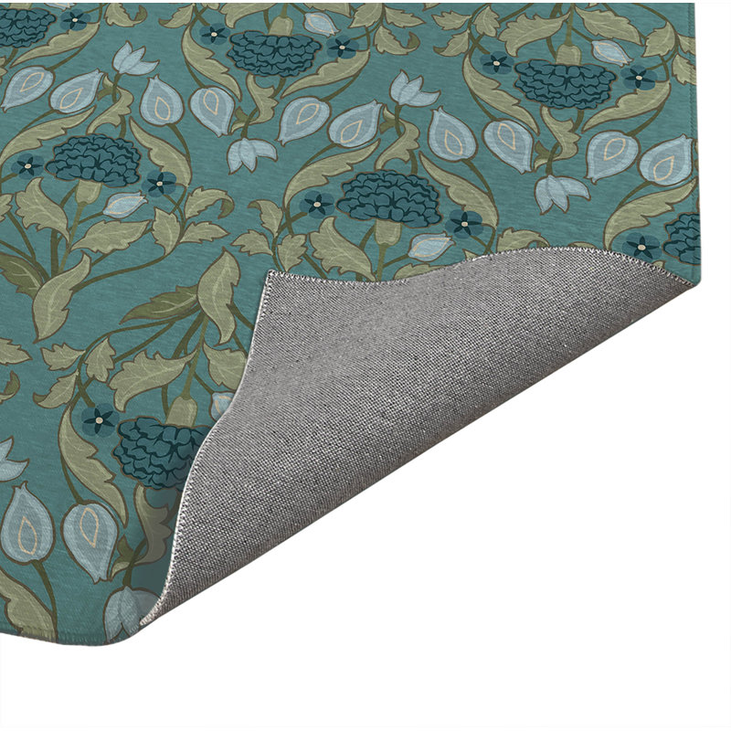 Tapis de bureau léger Piper, L 60 po x P 36 po, Bleu
