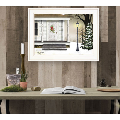 "Peace on Earth" by Billy Jacobs, Ready to Hang Framed Print, White Frame