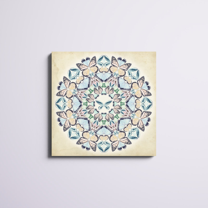 « prospérité mandala ii », peinture sur toile, H 30 po x l 30 po