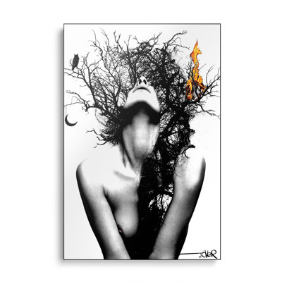 Reproduction d'art sur toile en métal «Steagesse et feu» par Loui Jover