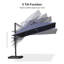 Parasol carré en porte-à-faux 10 'avec pivot à DEL et base à énergie solaire-118194828