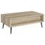 Table basse en bois avec rangement