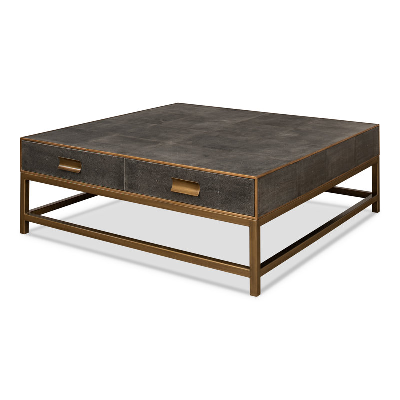 Shagreen Coffee Table, Gray