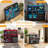 Home Bar Cabinet With Adjustable Rgb Led Light, Wine & Coffee Storage With Rack & Drawers, Charging Station, Modern Liquor Cabinet For Living & Dining Room, All-In-One Wine Bar Cabinet, Black-2080672661