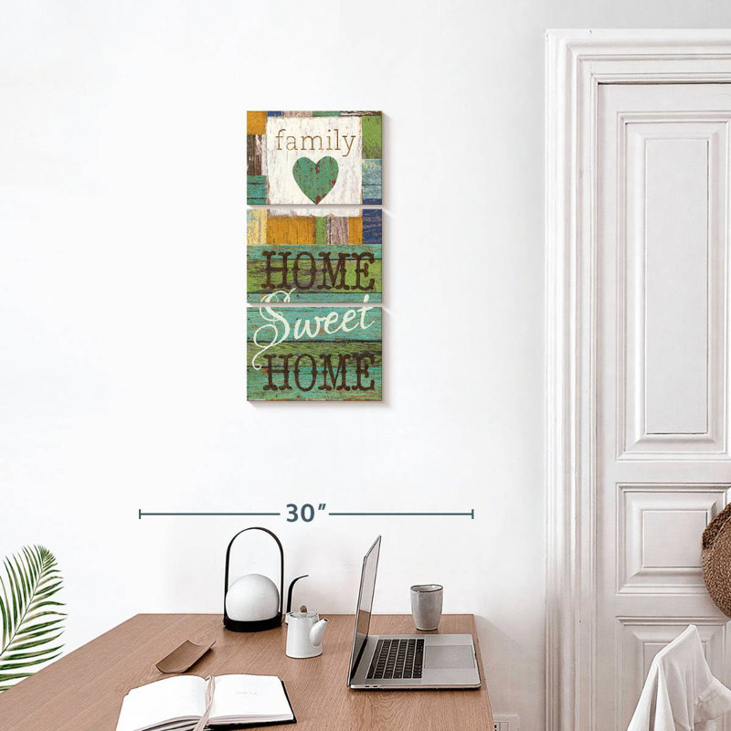 Plaque murale Sweet Home, H 27 po x l 12 po