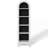 71.1"H X 13.78 "W  5-Tier Arched Bookcase, Narrow Open Display Bookshelf  For Bedroom, Livingroom, Home Office-146609433