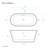Claire 60" Freestanding Bathtub