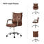  Chaise de bureau pivotante en similicuir de 22,2 po avec dossier capitonné Lundgren-1954259964