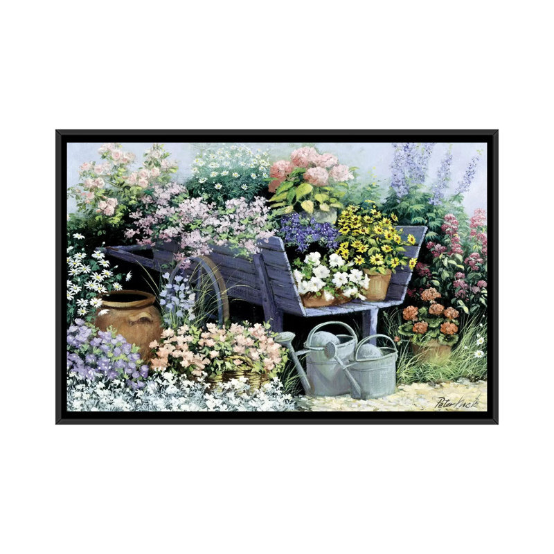 « day », reproduction sur toile, H 18 po x l 26 po x P 1,5 po, Pas de tapis, Toile avec cadre noir