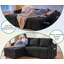 3 Seater Linen Blend Sofa Bed-1253159411