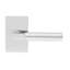 Bravura 845-8 Sumpter Passage Lever on Rectangular Contemporary Rose in Satin Nickel