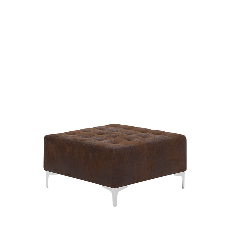 Finnegan 4 Seater Faux Leather Sofa Bed, Brown, Yes