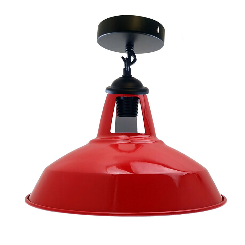 Bolin Semi Flush Mount, Red