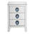 Lopes 3-Drawer Nightstand in Mirrored