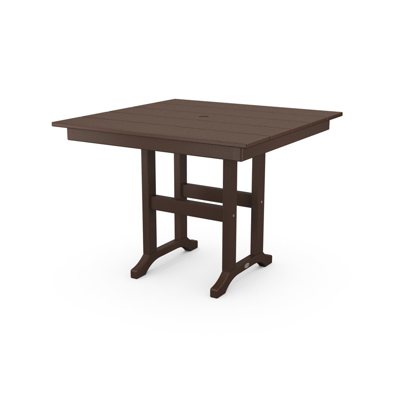 Farmhouse 37" Dining Table, Dark Brown