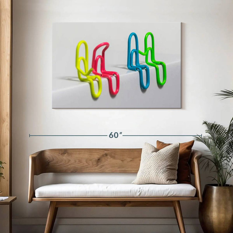 Kerner Paper Clip Couples, 30" H x 45" W