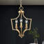Lustre géométrique à 3 lumières de style bougie Loray