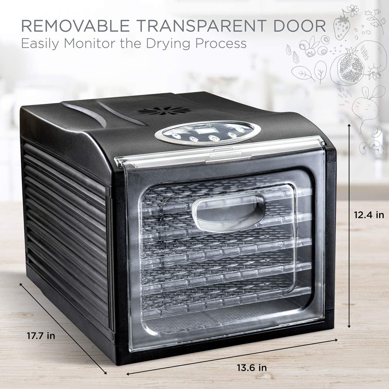 Déshydrateur pour aliments à 6 plateaux