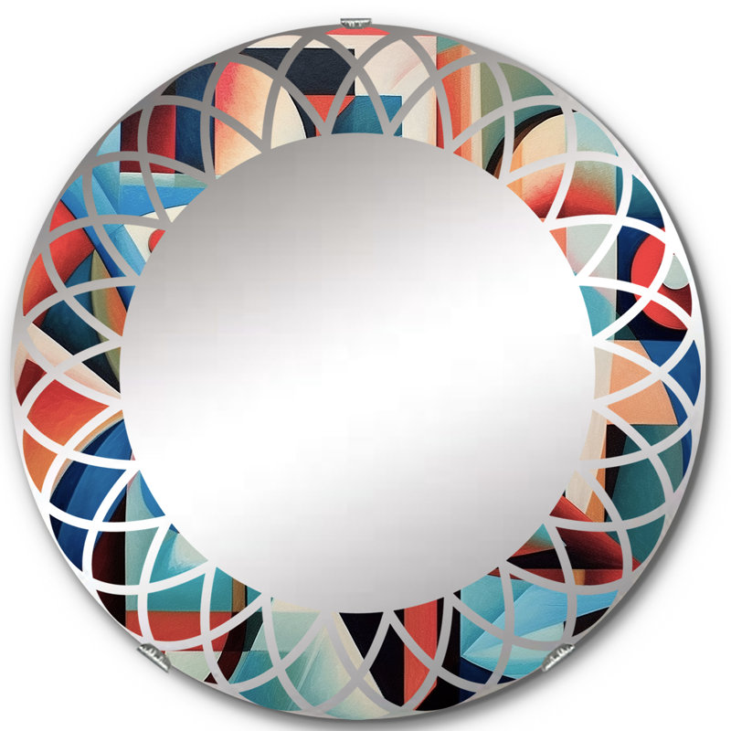 Miroir mural rond Farranalessary, 24 po x 24 po