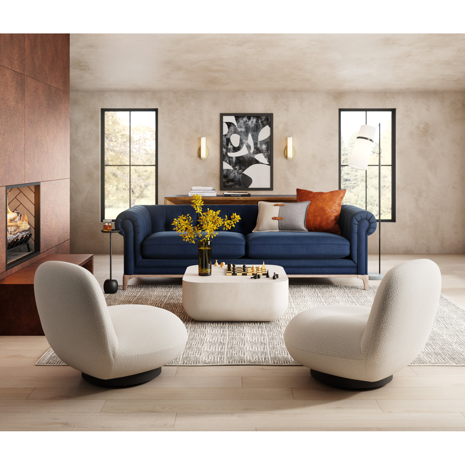 Calahan Single Coffee Table, Gray