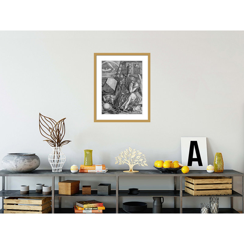 «Melancholia I» par Albrecht Dürer, impression giclée sur cadre, H 28,85 po x l 23,5 po