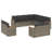 Vidaxl Garden Sofa Set Grey, Dark Grey
