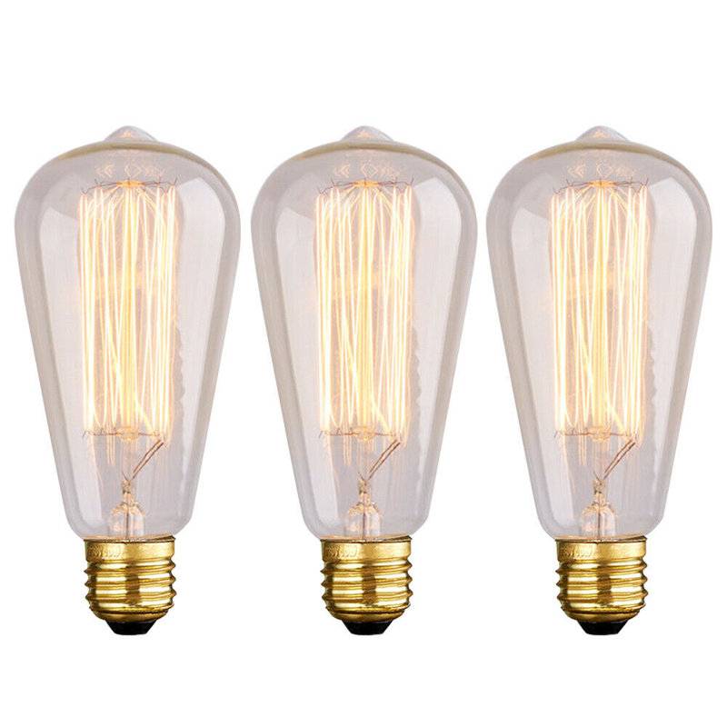 Ampoule incandescente rétro de 60 w à filament rétro