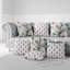 Coussin en suède deux oiseaux et fleurs-111762424-111762427