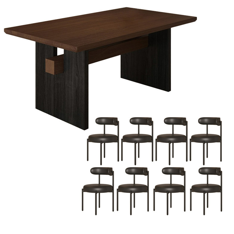 Vintage and elegant solid wood table set