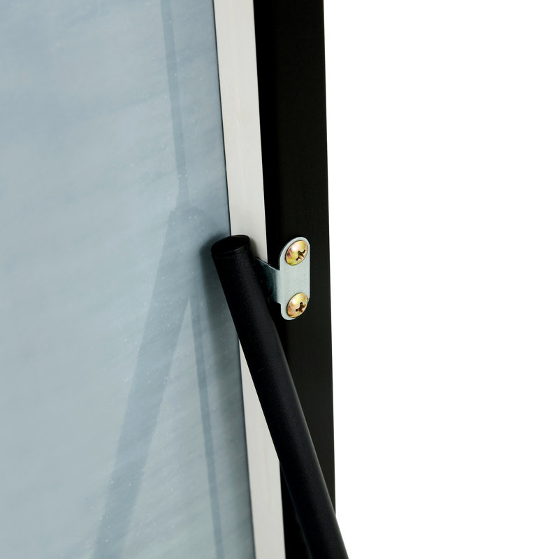 Kalianne Wood Rectangle Mirror, 60'' H x 17.3'' W, Matt Black